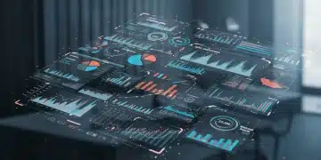Advanced marketing mix modeling dashboard showing optimized digital sales channels and ROI projections for 2025.