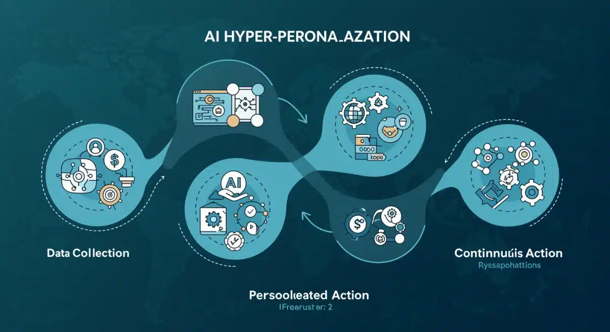 Four-step process of AI hyper-personalization for customer engagement