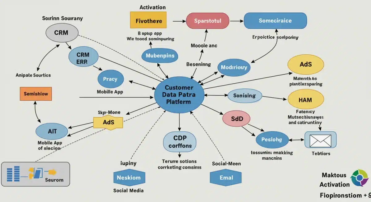 Data flow into a Customer Data Platform for unified customer view
