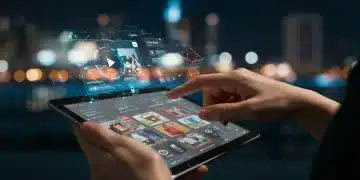 Visual Commerce Trends 2025: Image & Video for Sales Growth Futuristic e-commerce storefront with interactive visual content