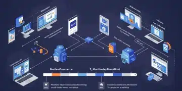 Modular headless commerce architecture connecting various digital touchpoints