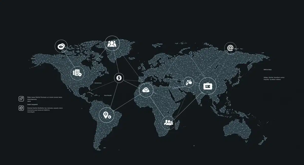 Data analysis network visualizing integrated competitive intelligence sources