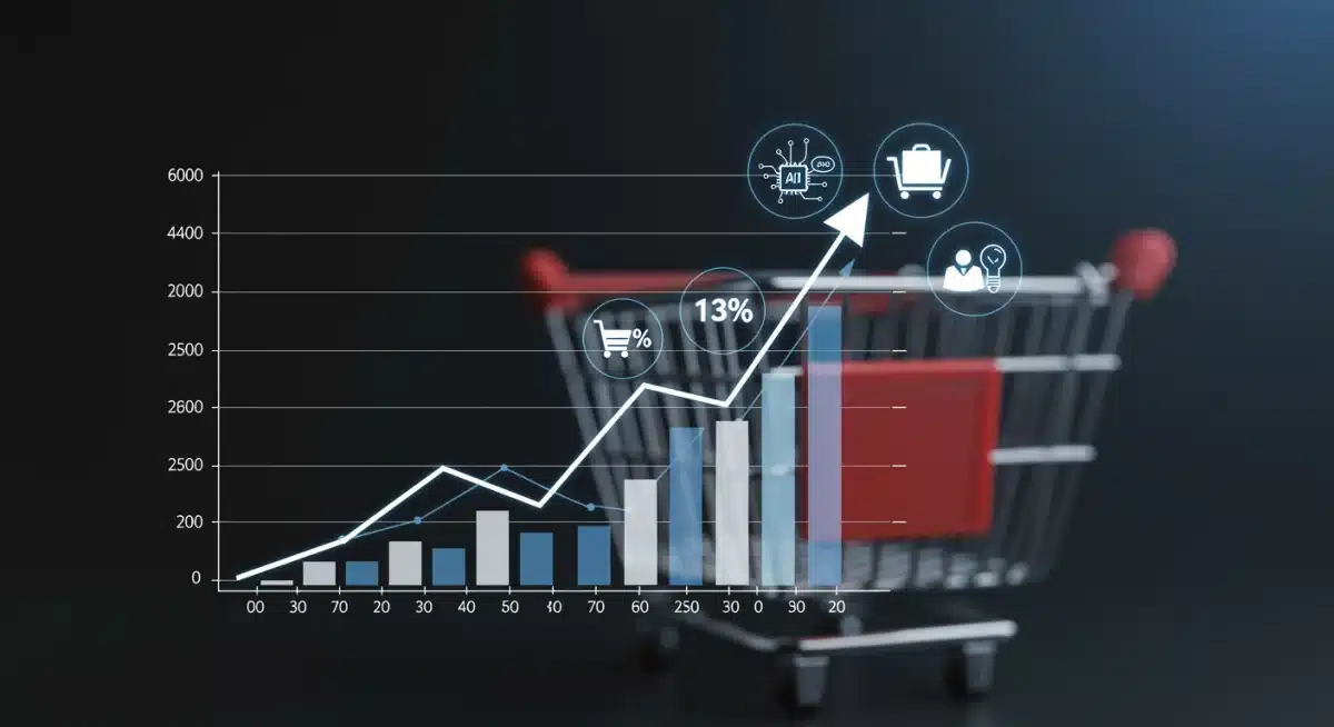 Graph showing 13% uplift in customer lifetime value due to AI personalization