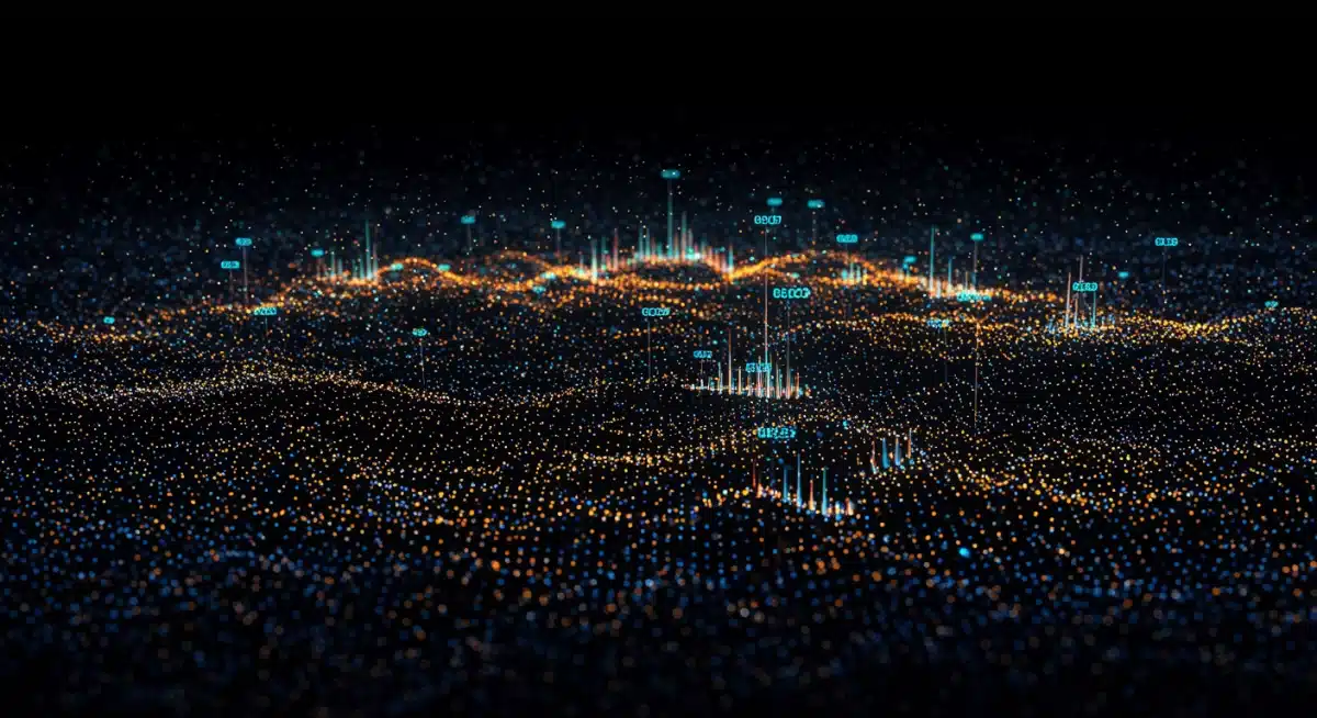 Machine learning algorithm analyzing transaction data for fraud detection in digital sales, identifying suspicious patterns.